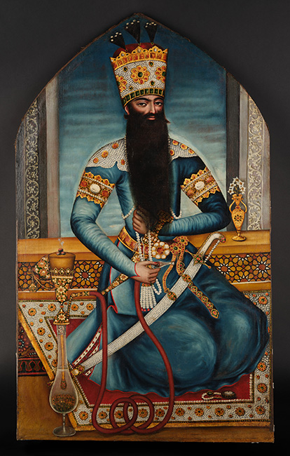 Portrait of Fath Ali Shah of Iran retouched