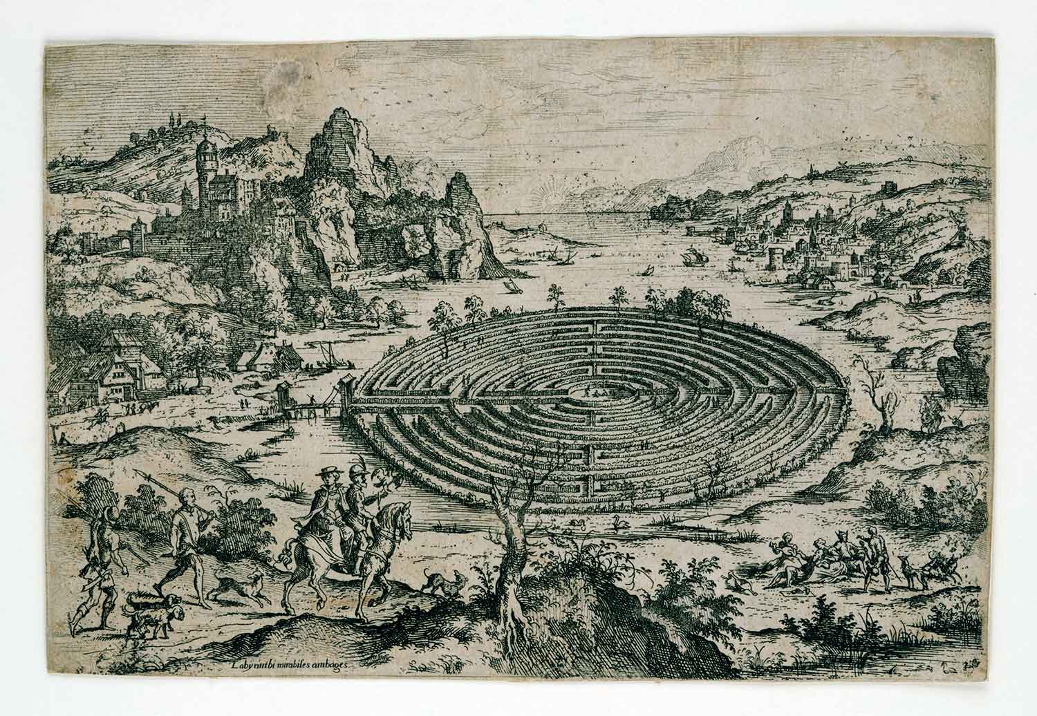 The Cretan Labyrinth after Mathjis Cock, 1558