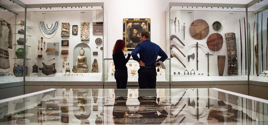 View within the Ashmolean Story Gallery in the Museum